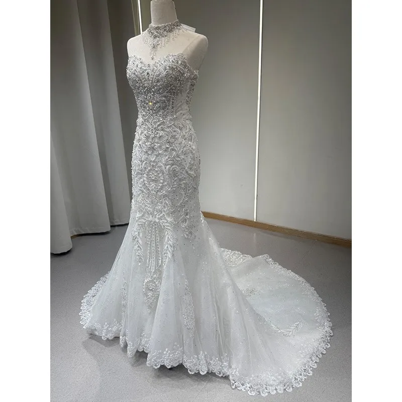 

New fishtail chiffon light for going out welcome main heavy industry dress