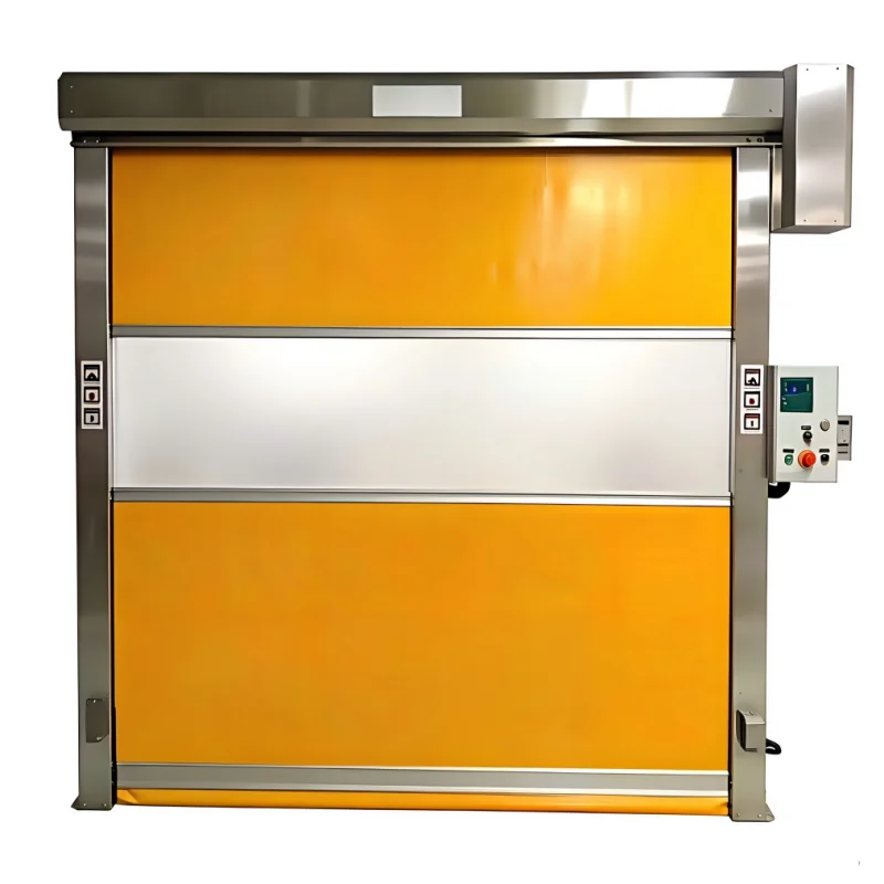 Durable Framed PVC Rolling Door Heavy Windproof Industrial High Speed Electric Door Suitable For Workshop And Logistics Hub