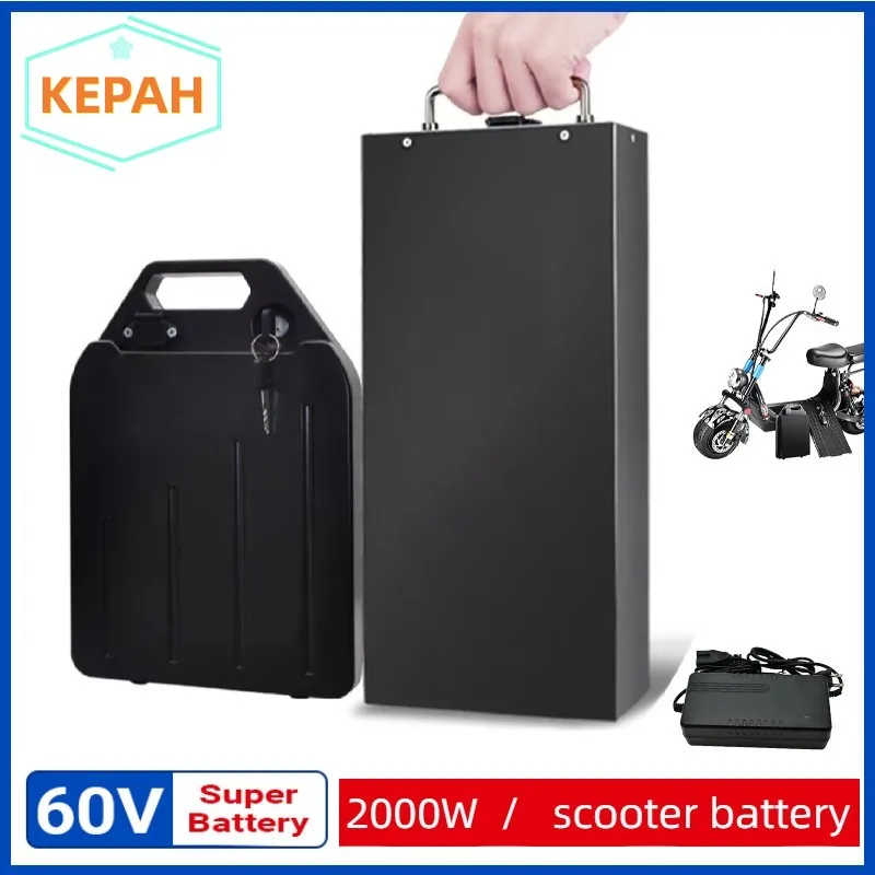 Electric Lithium Battery Waterproof 18650 Battery 60V 20ah for Two Wheel Foldable Citycoco