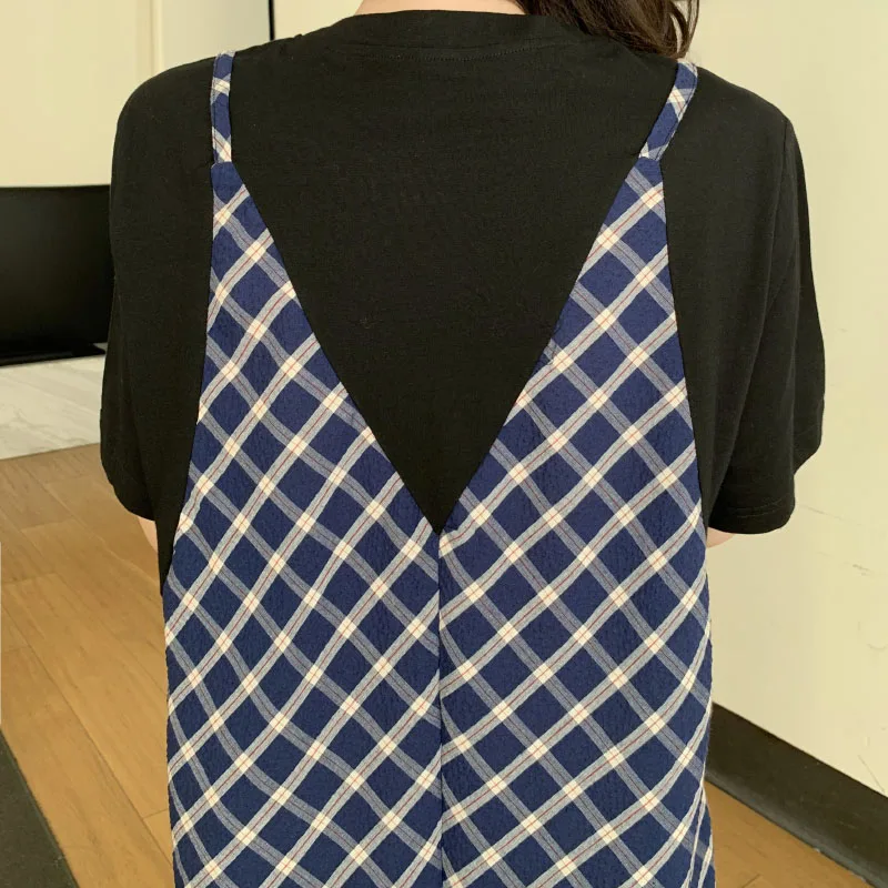 Zomer Jurken Voor 2024 Plus Size Satijn Patchwork Dot Print Dame Vestidos Vakantie Stijl T-shirt Jurk Vrouwelijke Kleding KE 7754