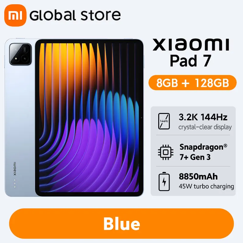 グローバル版 Xiaomi Pad 7 Snapdragon 7+ Gen 3 オクタコアCPU搭載