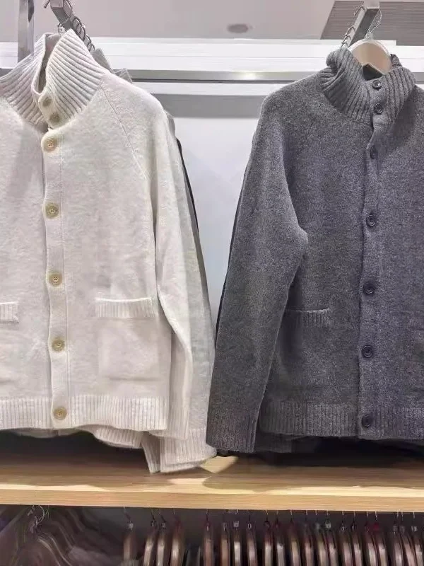 

Soft Long Sve Knitted Open Cardigan ex Comfortable Sweater Casual Sle Loose Fit Daily Wear Polyester Nylon Blend