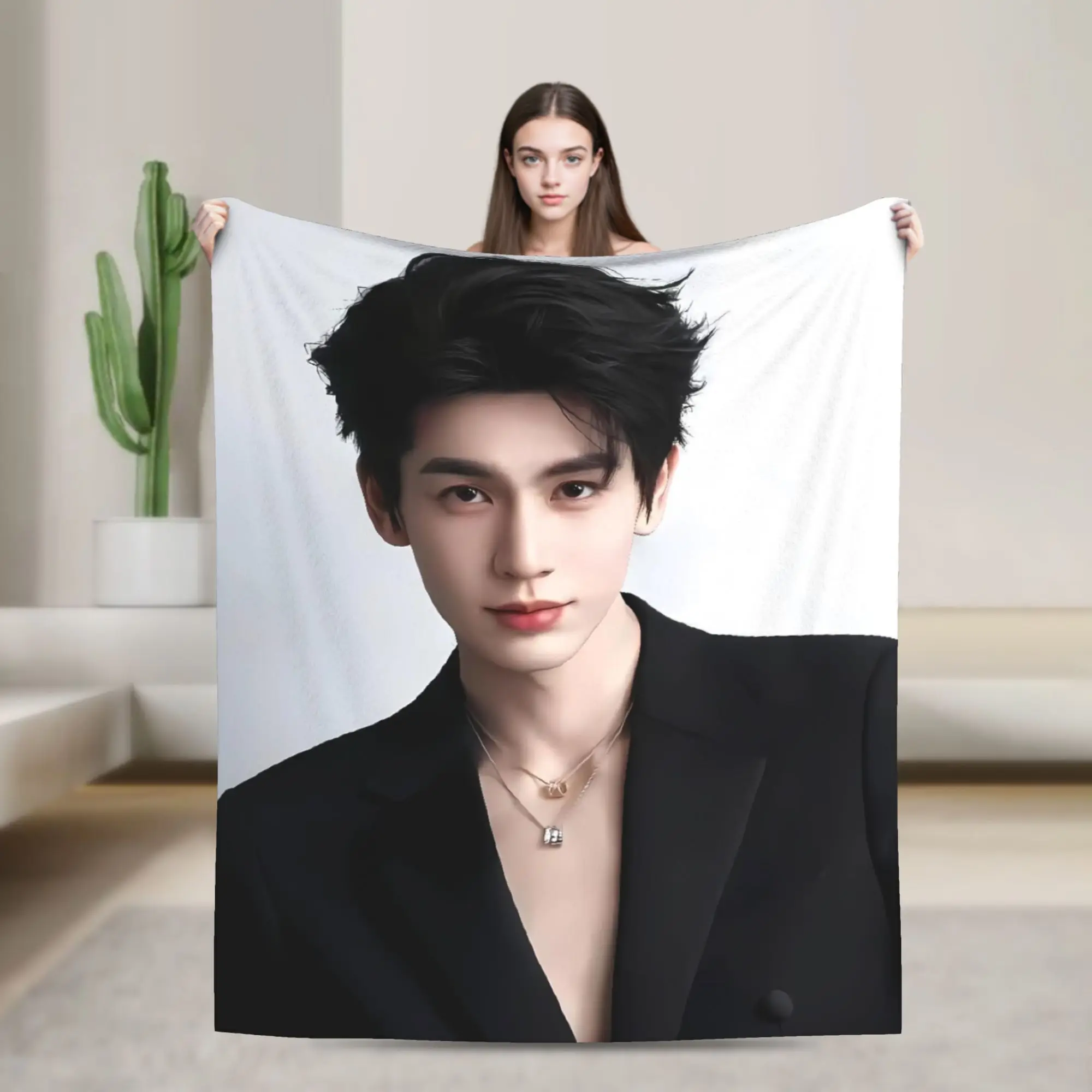 Zhang Linghe Flannel Blanket  Warm Soft Throw Blanket for Couch Bed Picnic Fashion Bedspread Sofa Bed Cover