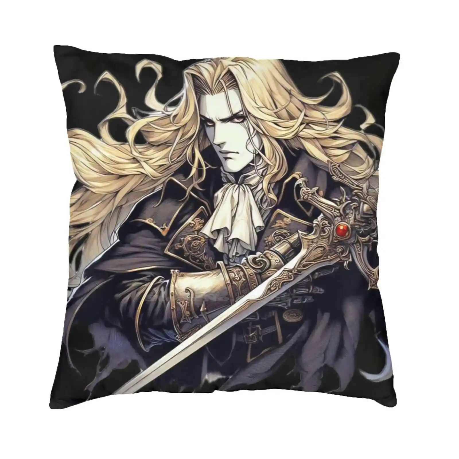 

Алукард ( Castlevania) Цветная футболка Хлопковая футболка Castlevania Alucard