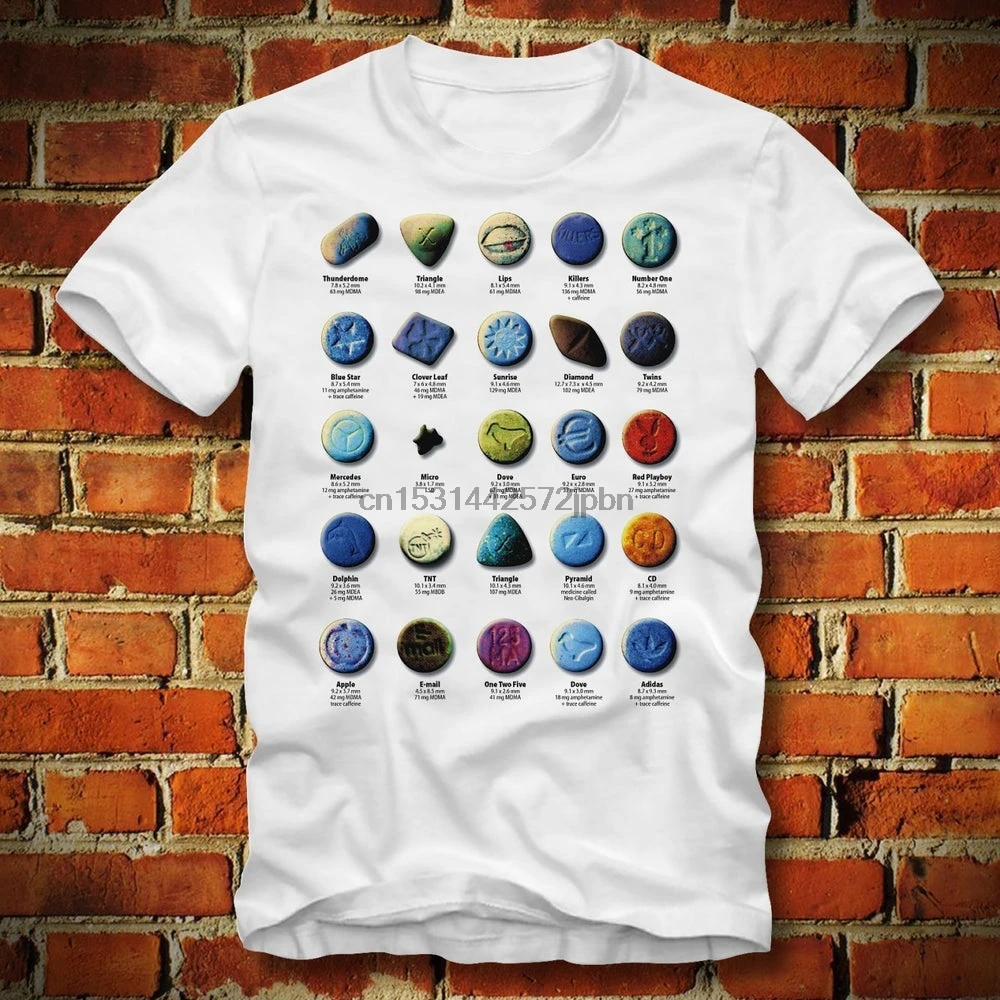 BOARDRIPPAZ Ecstasy T SHIRT Ecstasy Pills Brands MDMA Crystal Meth Dmt Techno Psychedelic Trance Edm Ecstasy Shirt Trippy