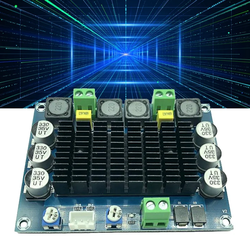 Chassis Built-In Digital Amplifier Board Dual-Channel TDA7498 High-Power High-Definition Rear Amplifier Board Easy Install