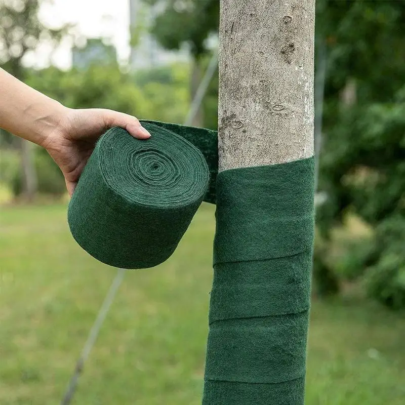 Tree Wrap Fabric Winter Protection Roll for Trunk Insulation Anti Cold Breathable Moisturizing Tape Garden Frost Cloth