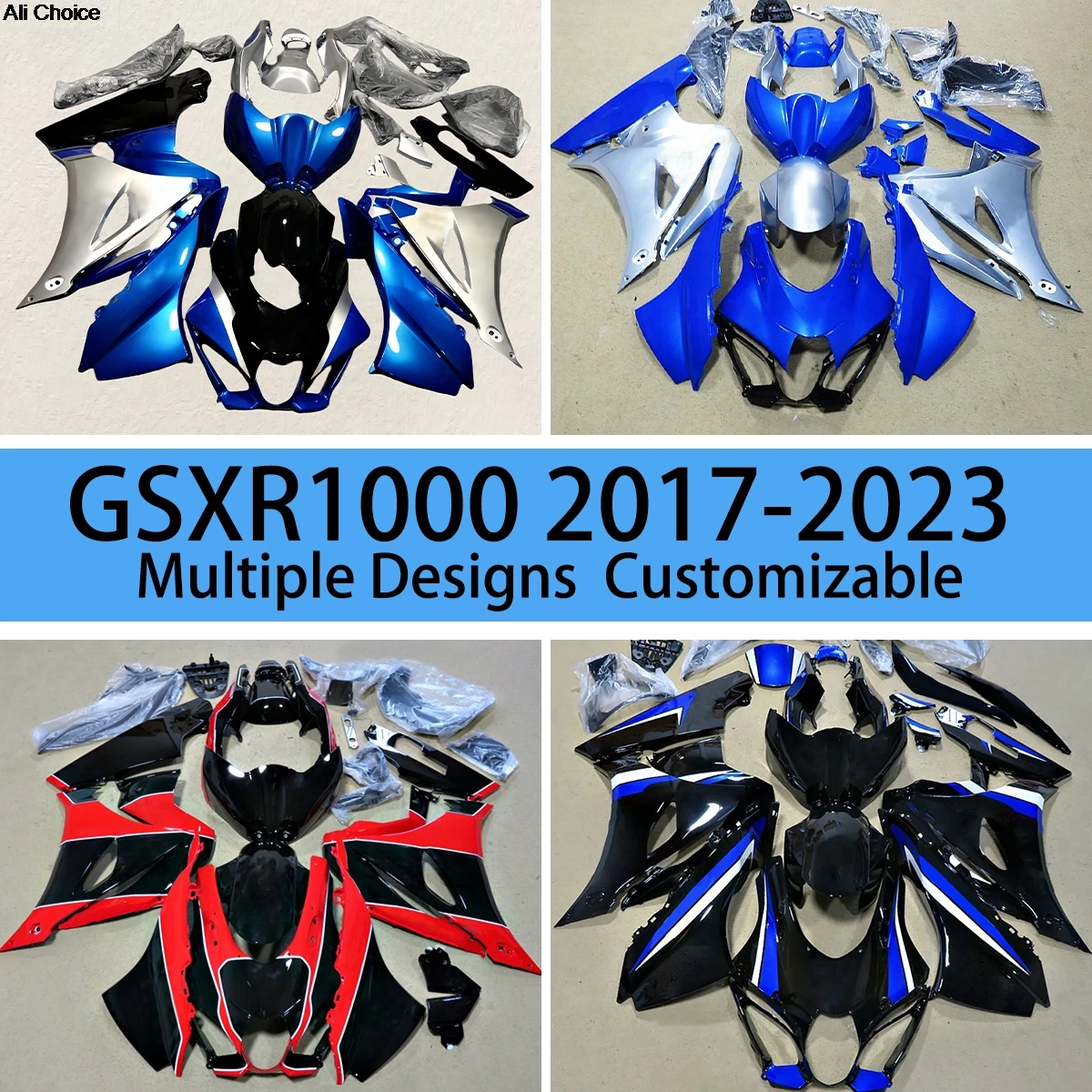 Fairing Set GSXR 1000 2017 2018 2019 2020 2021 2022 2023 Body Plastic Kit Covers Fairings for GSXR1000 17-23