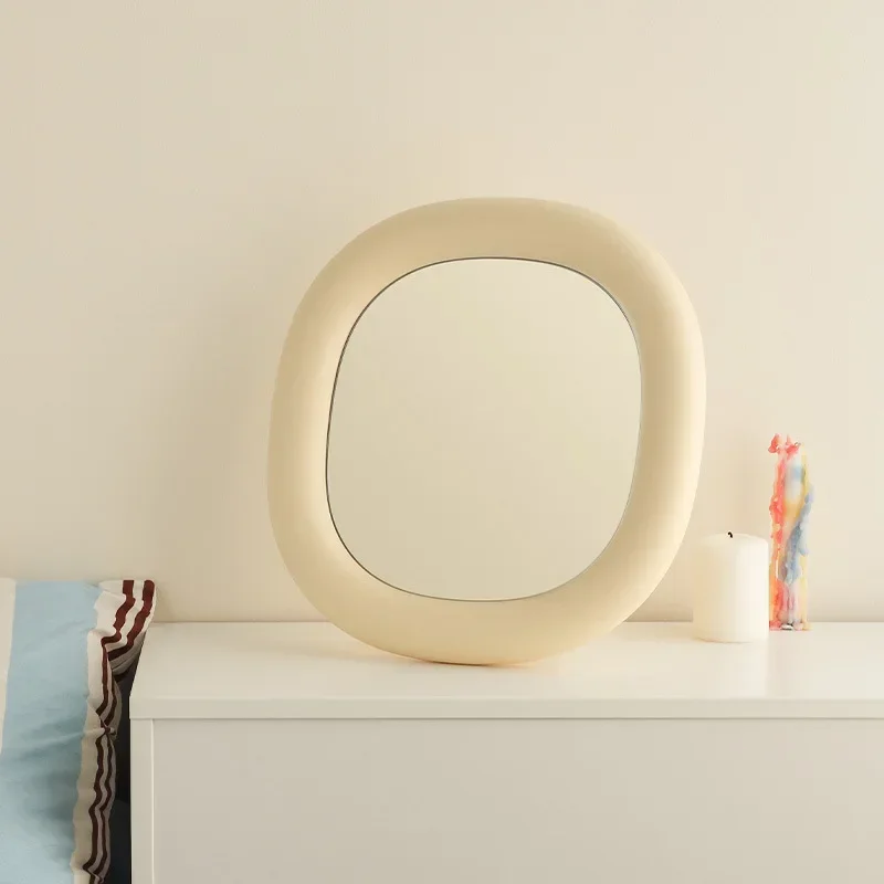 Flexible Vanity Mirror Small Portable Nursery Living Room Decoration Nordic Cute Modern Mirror Creative Espelhos Creative Decor