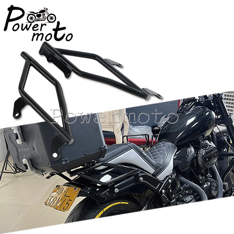 Motorcycle Tail Box Luggage Rack Rear Tail Rack For Harley Softail Sport Glide FLSB Low Rider FXLR FXLRS FXLRST FXRST 2018-2025