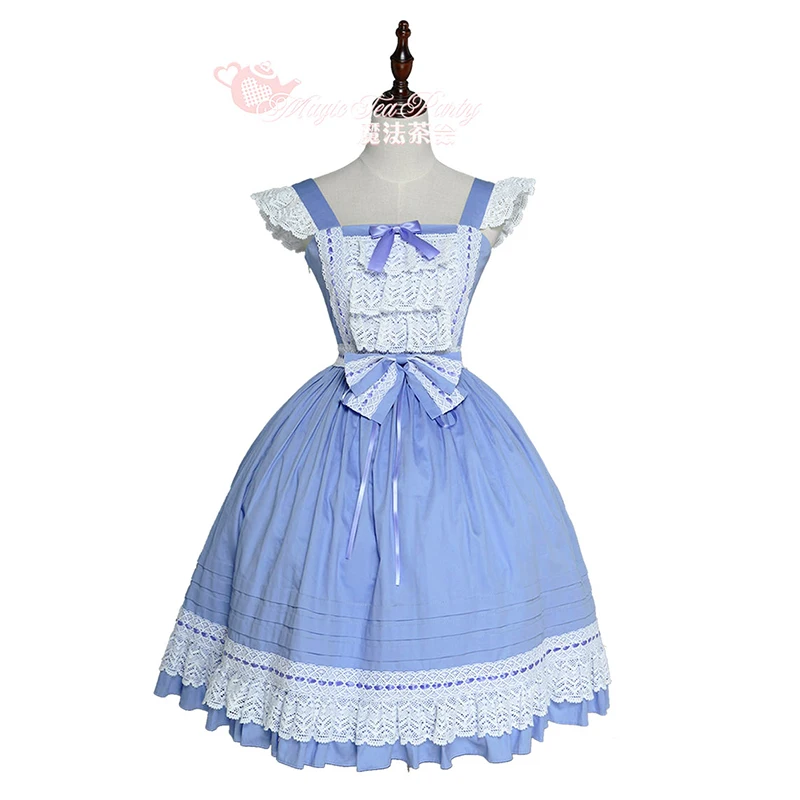 Peiqi-Robe Lolita Originale et Mignonne, Tenue Classique JSK, Courte de Soirée par Magic Tea Party