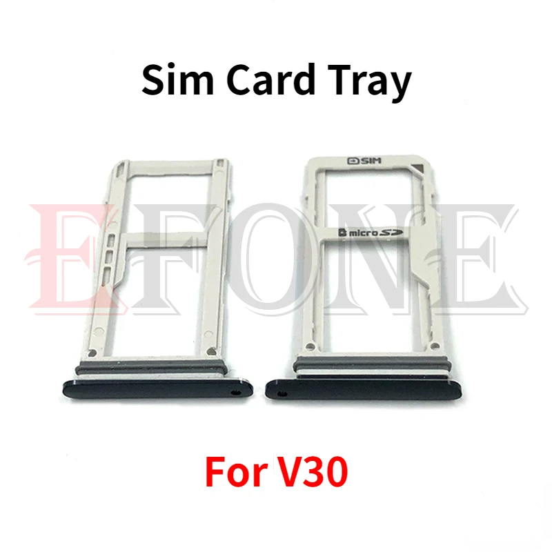 For LG V40 V20 V30 Sim & SD Card Reader Holder Tray Slot With Waterproof Container Replacement