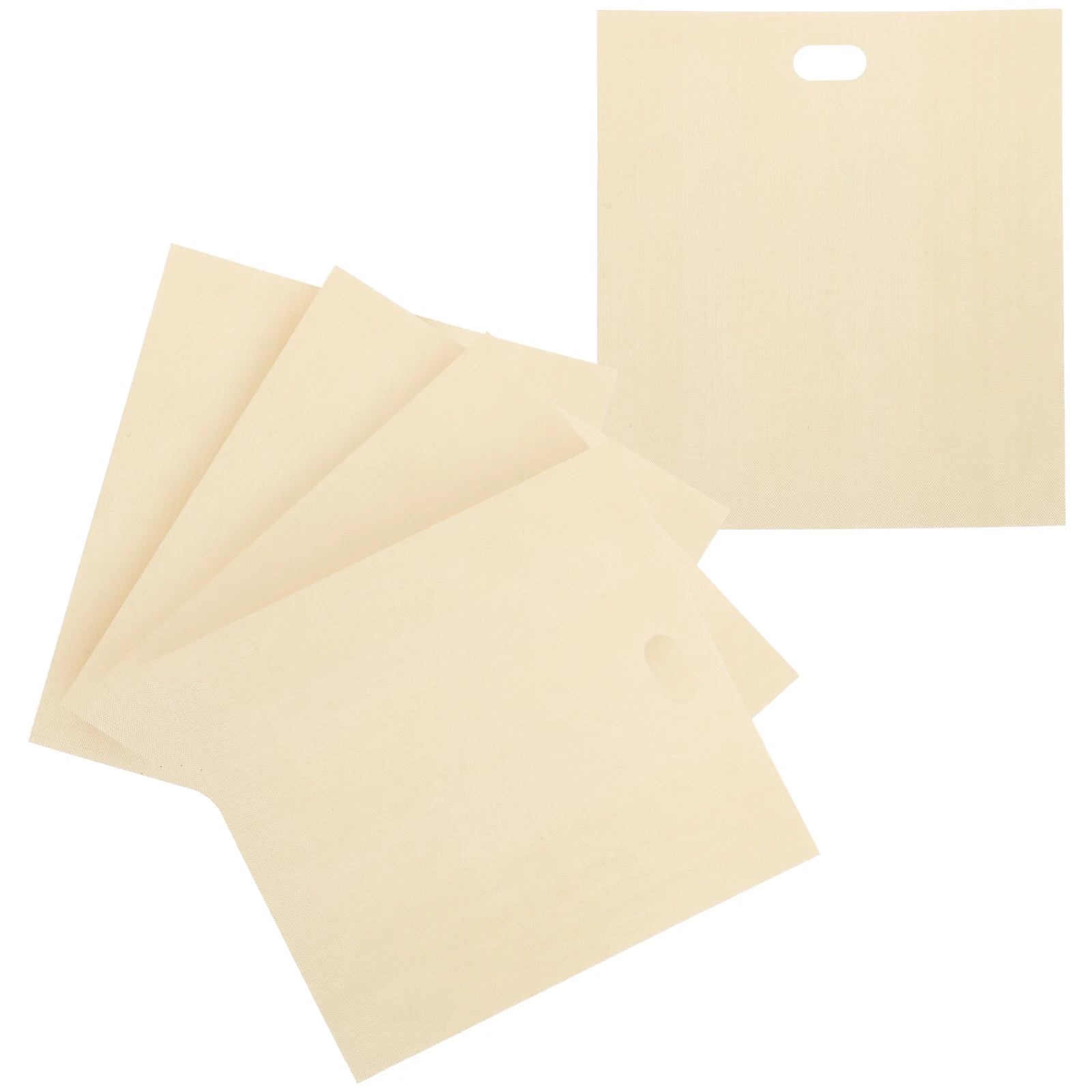 

5pcs High Temperature Toast Bags Reusable Coated Glass Fiber Cloth Bread Packaging Oven Bags Grilled Sandwich Cook
