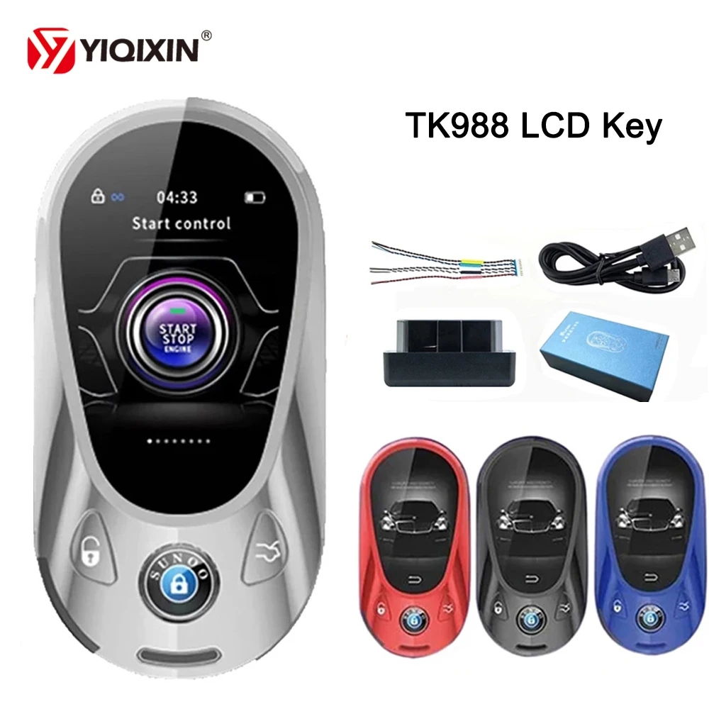 Korean Portuguese TK988 Smart Remote LCD Car Key For BMW Benz Audi Ford VW Toyota Kia Tesla Jaguar Volvo Mitsubishi Modified Key 