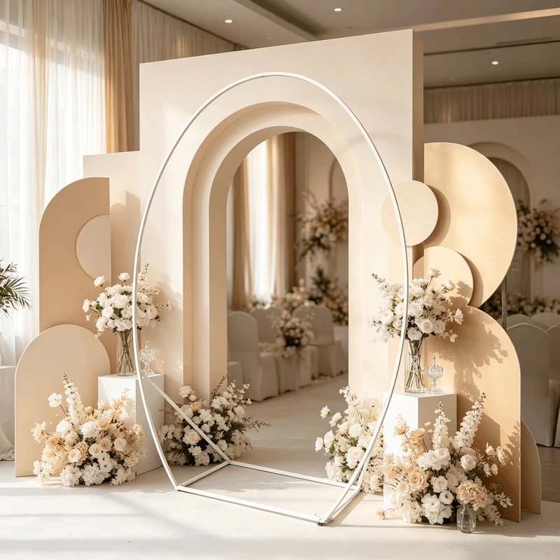 Arched Frame KT Panel Rack For Wedding Party Decoration Fashion Balloon Display Background Stand Arch Bracket Kit