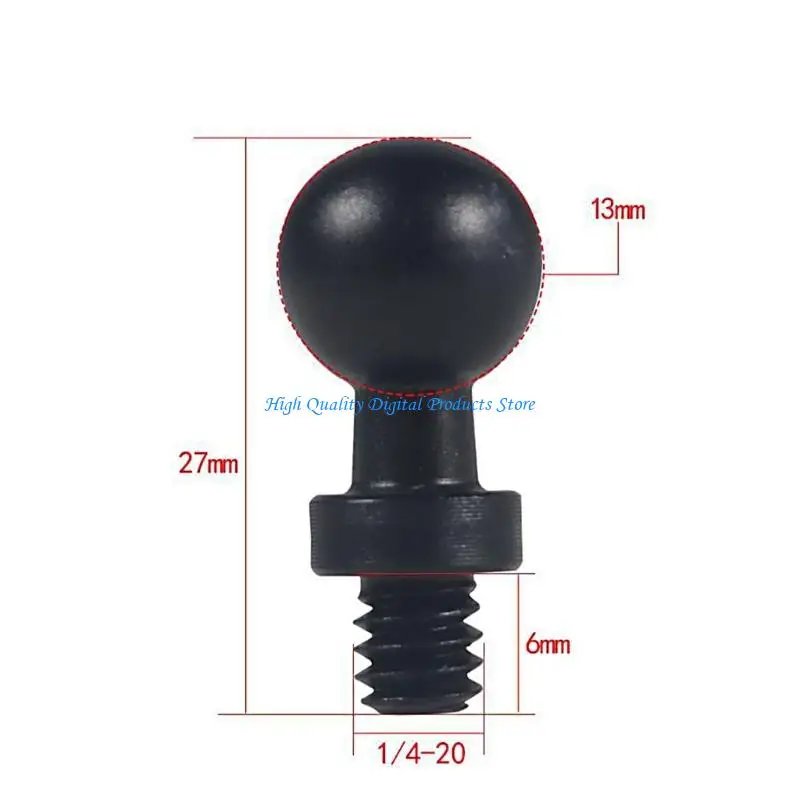

U2JE Universal 1/4Inch Screw to Ball Head Adapter For DSLR Cameras Smartphones Mount Photography Equipment Tripod Mount