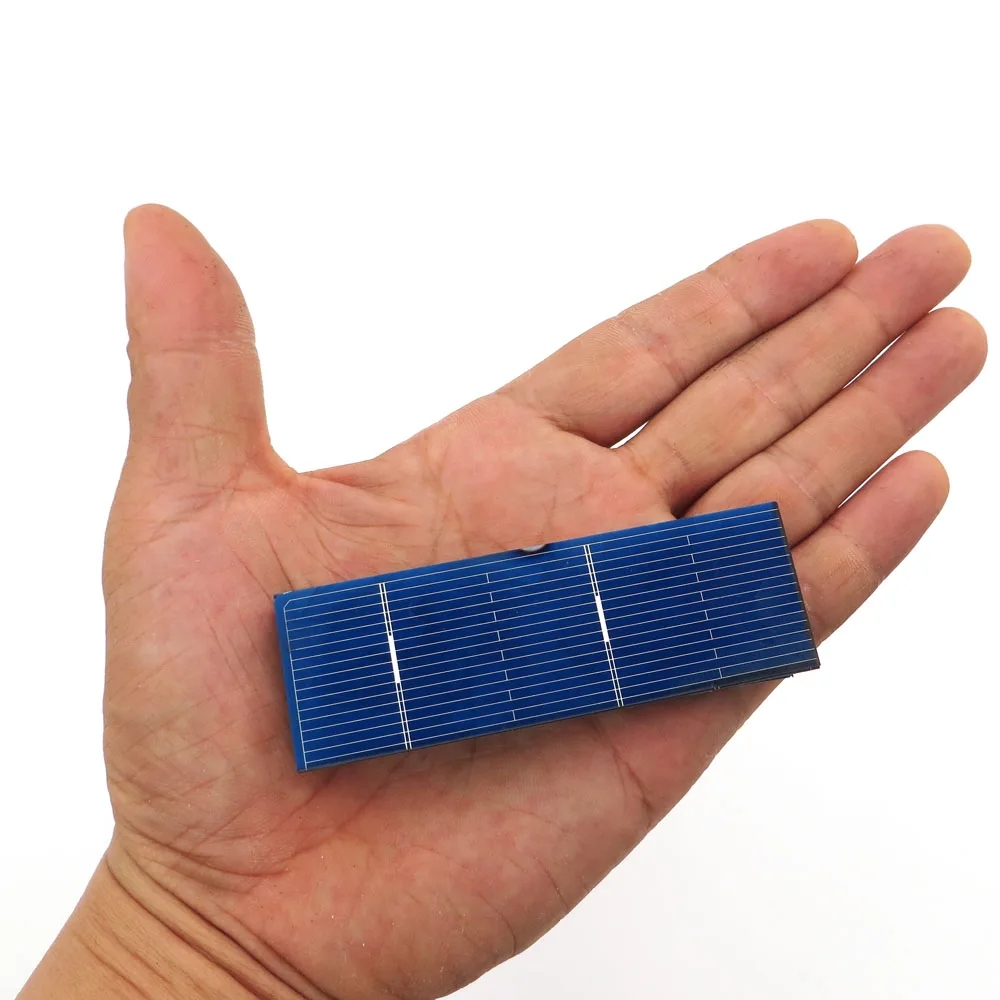 100PCS 0.5V 320mA Solar Panel 52*19mm Solar System DIY For Battery Cell Phone Chargers Portable Solar Cell Parts Factory