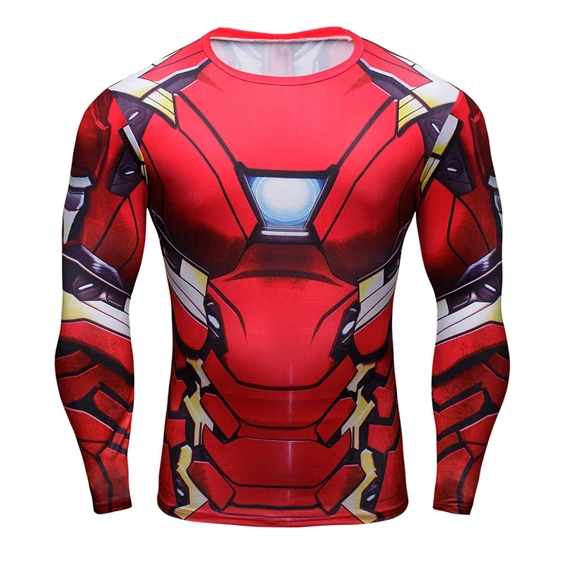 High Quality 3D Printed Deadpool T-shirt Men Running Shirts Fitness Men Cycling Quick Dry Rashguard Compression Tops