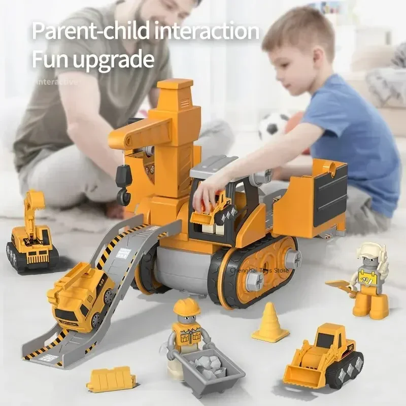 

Take Apart Toy Construction Trucks with Electric Drill.Construction Toy Set. DIY Assembly Stem Toys Trucks for Boys Girls Gift