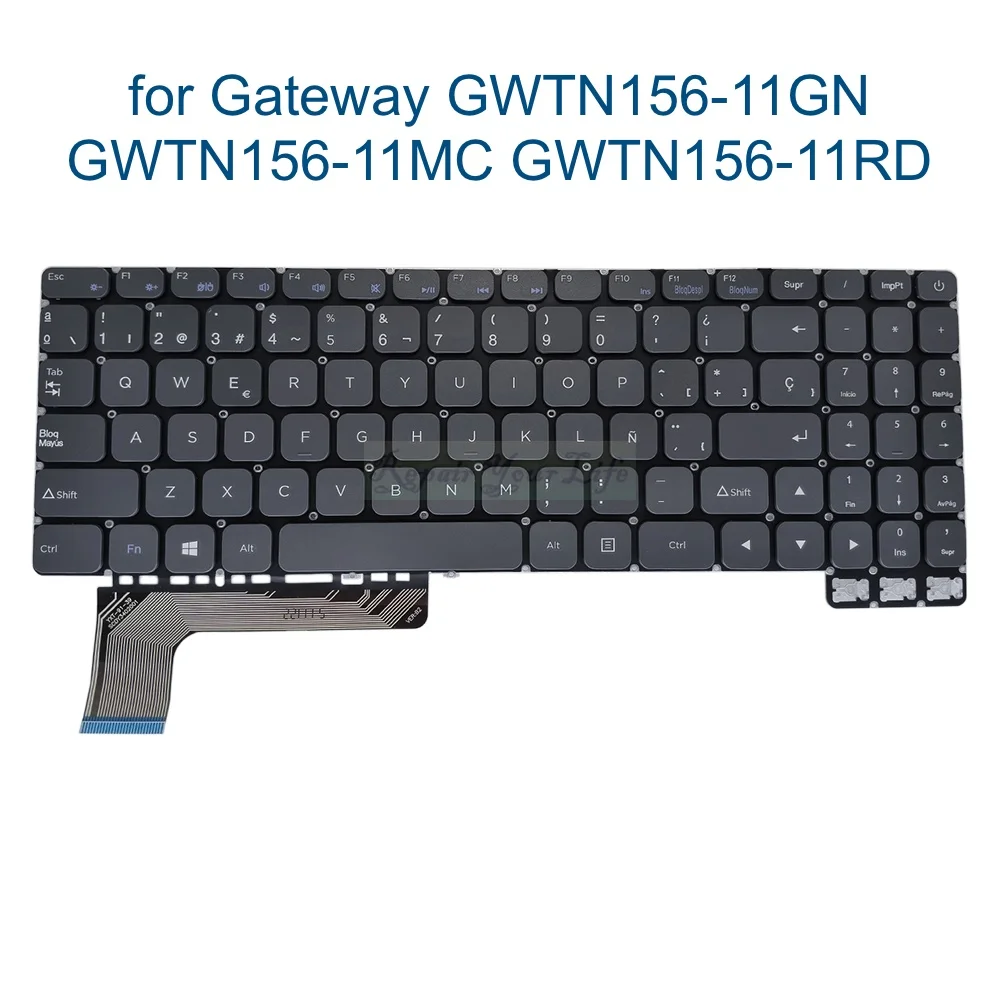 teclado espanhol dos eua sp es teclado portatil para gateway gwtn15611gn gwtn156 11mc gwtn156 11rd 11bk 11bl yxt 9139 scdy3402001 01