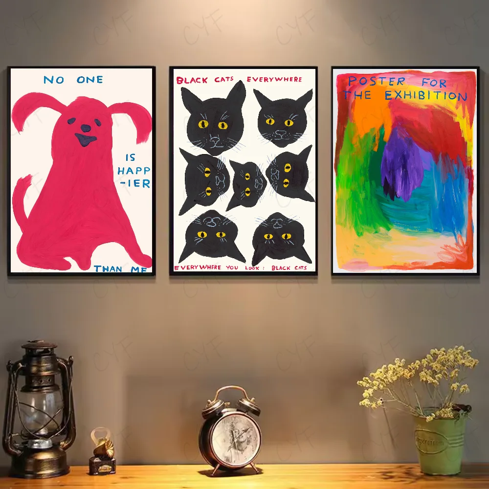 David Shrigley Artwork Poster HD art sticky wall waterproof home living room bedroom bar aesthetic decoration - Image 3