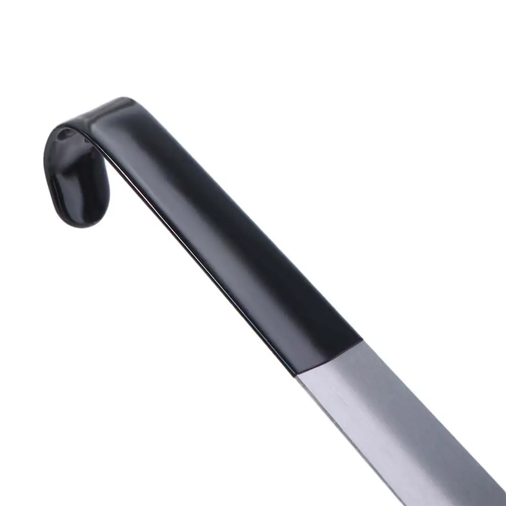 Long Handle Long Shoe Horn Easy To Take Stainless Steel Shoe Stick Helper 42cm No Brace Shoes Lifter Spoon Pregnant Woman