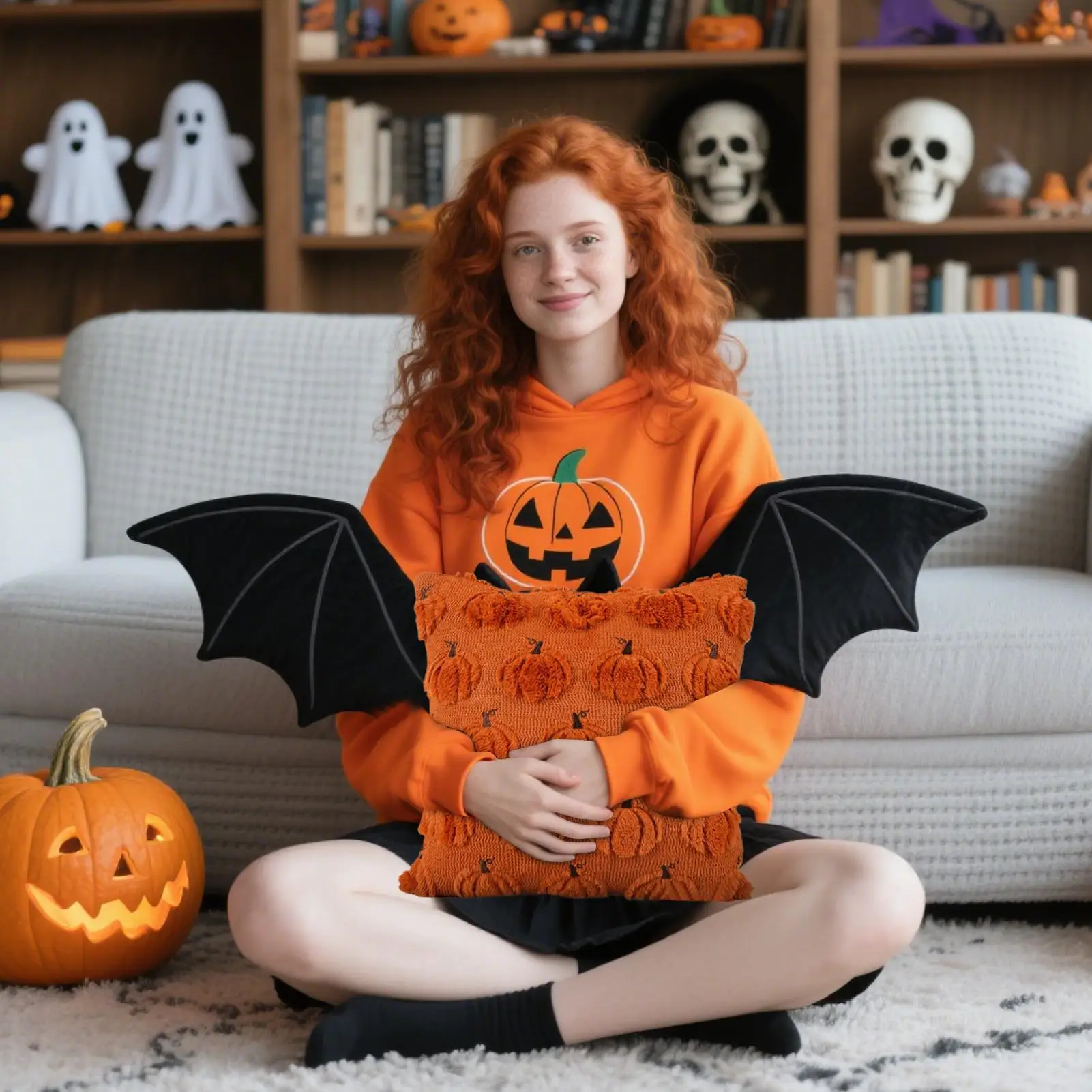 Halloween Pillowcase Pumpkin 18X18 Pillow Cover Halloween Decorations Pillowcases Thanksgiving Decorations For Party Home Couch
