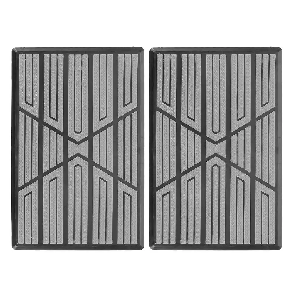 

2pcs Floor Mat Repair Patch Durable PP+PVC AntiSlip Compatible Various Models Car Interior Floor Patch Kit Car Pedal Pad