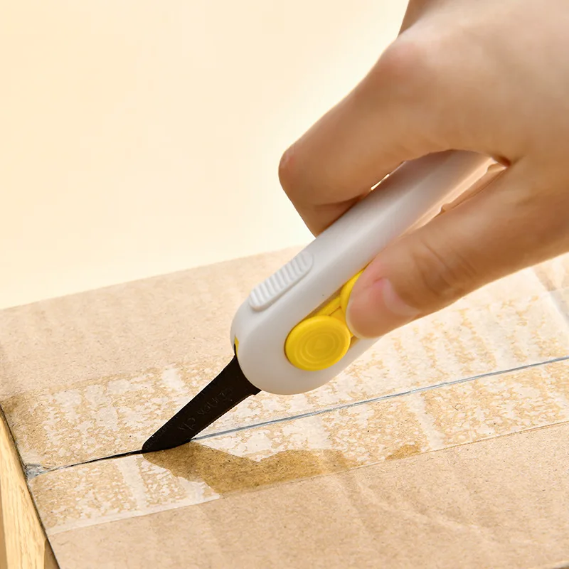 صندوق قاطع صندوق مغناطيسي صغير قاطع صندوق قفل أمان لفتح حزم كرتون فتاحة صندوق الحلاقة مثالية للاستخدام المنزلي #6