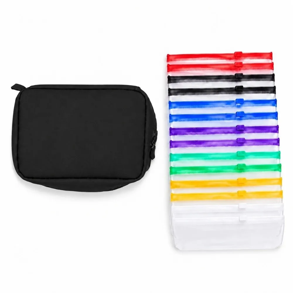 Compact Waterproof Pill Organizer Color-Coded Portable Travel Medicine Case Capsule Storage Pouch Travel