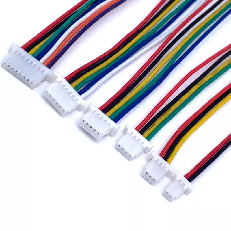 10PCS JST SH1.0mm Pitch Female Socket Terminal Plug Wire Connector SH 1mm 2 3 4 5 6 7 8 9 10 12Pin Electronic Wires Cable 30AWG