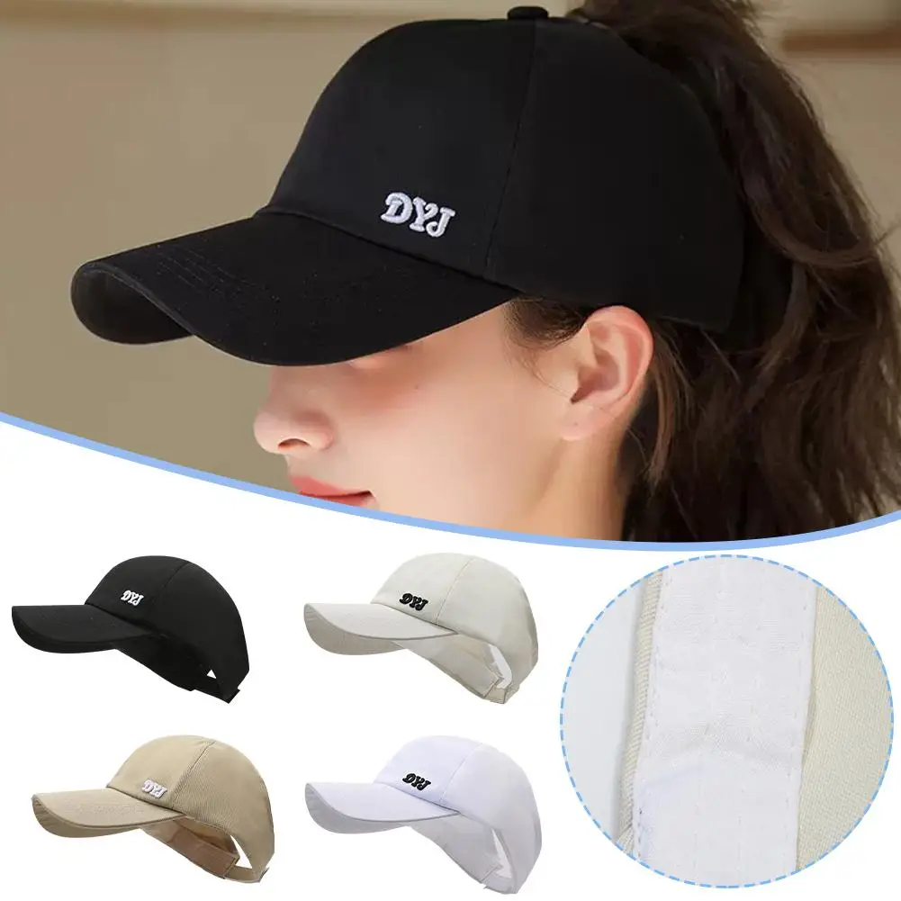 

New Women's High Ponytail Baseball Cap Half-empty Summer Protection Fashion Sports UV Casual Shade Cap Hat Breathable Outdo H4X1