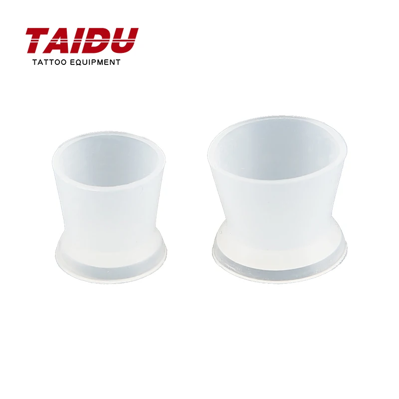 

TAIDU Tattoo Silicone Ink Cup One Bag Package Dia 12 15 mm Disposable Tattoo Ink Cups Soft Pigment Cup Cap For Tattoo