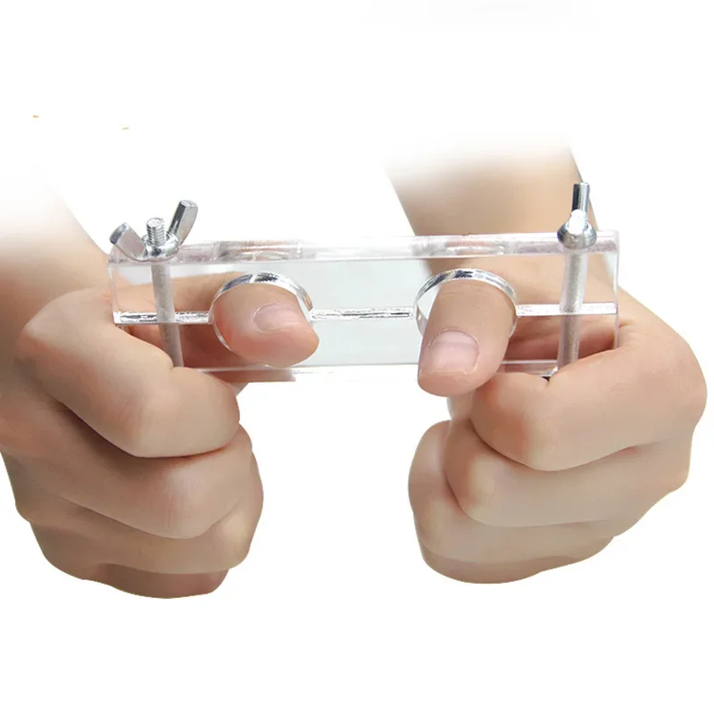 Classic Magica Toys Transparent Thumb Lock Magic Tricks Close Up Magia Finger Escape From Locked Magie Illusion Gimmick Props