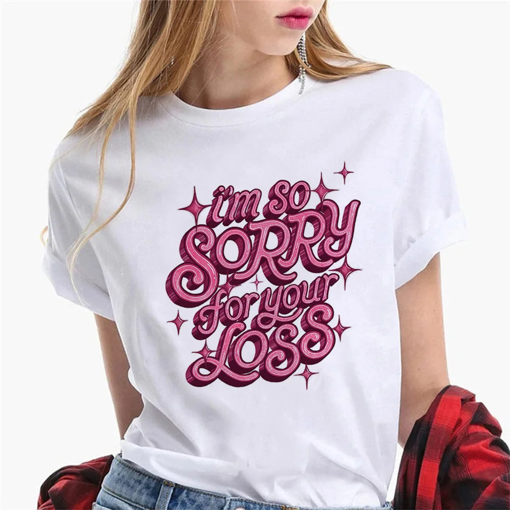 Sabrina Carpenter top women graphic Y2K streetwear tshirt girl comic funny manga clothing