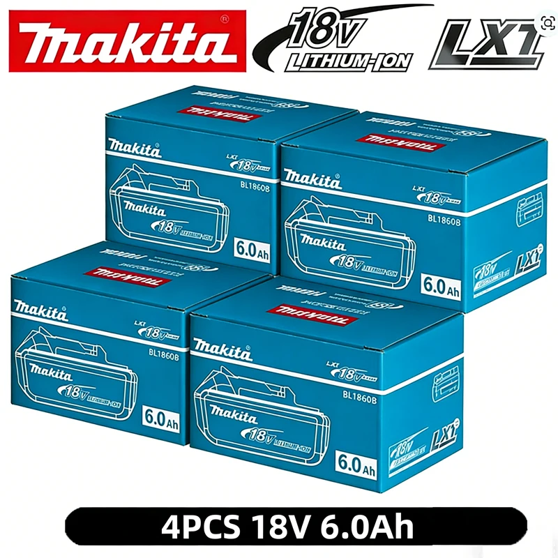 

100% Original Makita 18V 6.0Ah battery, Makita DTW700 DHW180 DGH181 DTD173 DAS180 DDF487 DTW285 TW004G power tools battery to