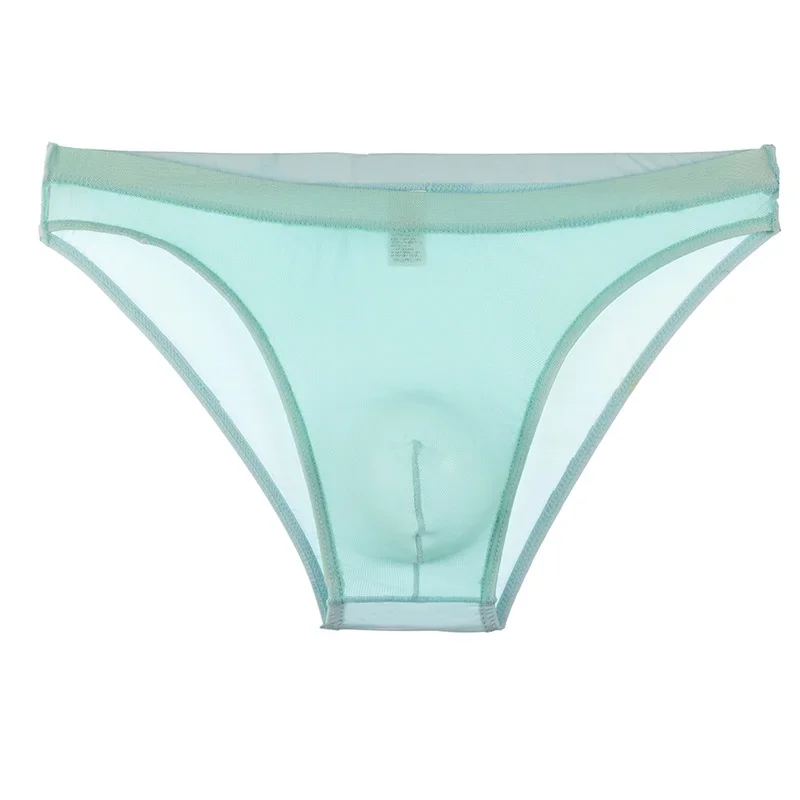 7PCS Men Elastic Briefs Underwear Breathable Ice Silky Briefs Cueca U Pouch Soft Comfortable Underpants Male Panties Briefs