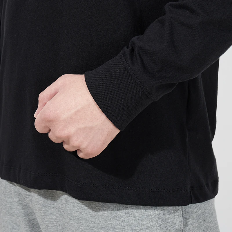 نايك ملابس رياضية رجالية قطن بأكمام طويلة تي شيرت طبقة أساسية رقيقة مريحة للتنفس Ar5194-010 #5