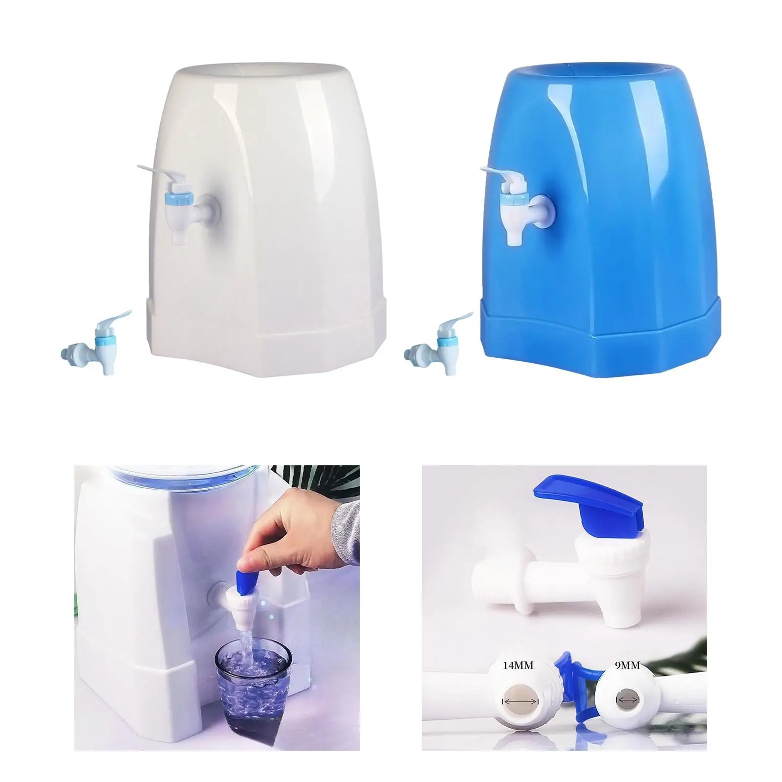 Dispensador de jarro de água de bancada, resistente, multiuso com torneira, prático, dispensador de garrafa, suporte para dormitórios, restaurantes, cozinhas de hotel