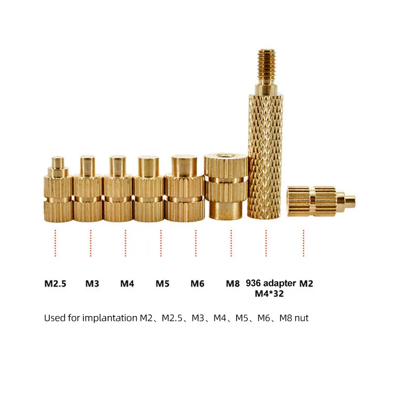 T12 soldering iron T12 hot melt nut indenter nut embedding tool M2 M3 M4 M5 M6 M8 For 3D printing accessory