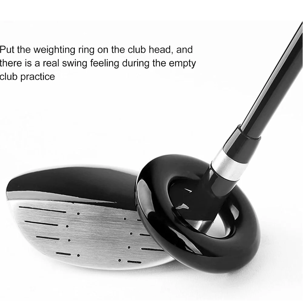 1Pcs Sport Golf Weighted Swing Ring Golf Club Warm Up Donut Weight Ring Diver for Practice Training