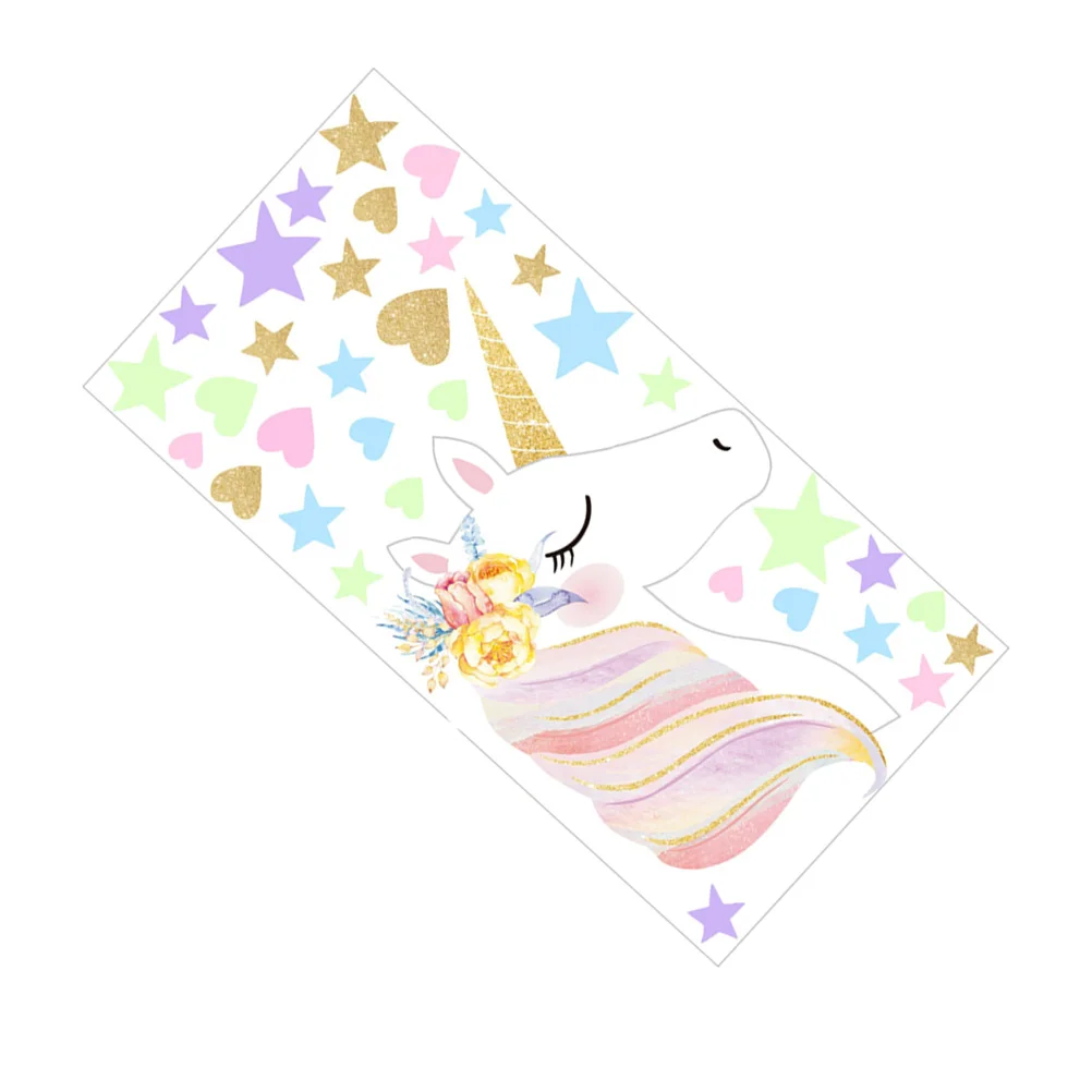 

Unicorn Wall Sticker Removable Decals Waterproof Decor Stickers for Girls DIY Pvc