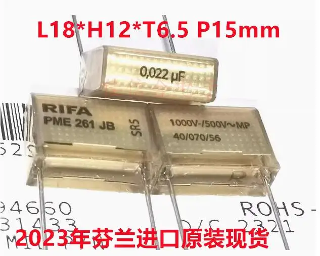 10pcs/lot original RIFA PME261 0.022UF 1000V P15MM 18X12X6.5 FREE SHIPPING