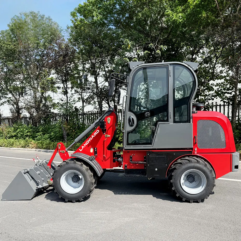 Free Shipping Wheel Loader W810 Compact Diesel Loader EPA CE Yunnei Engine Mini Front Loader with Attachments 1 ton Mini Loader