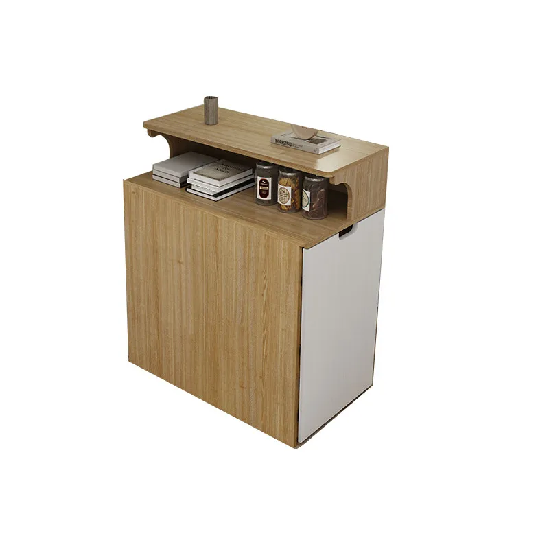 Simple and modern sliding folding desk, sofa sideboard, side cabinet, living room, bedroom side table, corner table, narrow