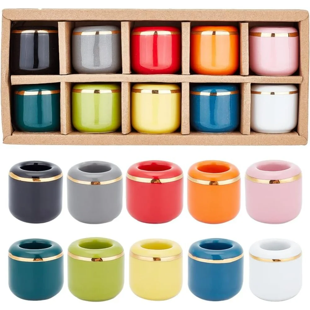 

10 шт., керамический подсвечник, фарфоровый подсвечник с колокольчиком для конических ритуалов, заклинаний, вигинальный алтарь, принадлежности для викканга, многое другое