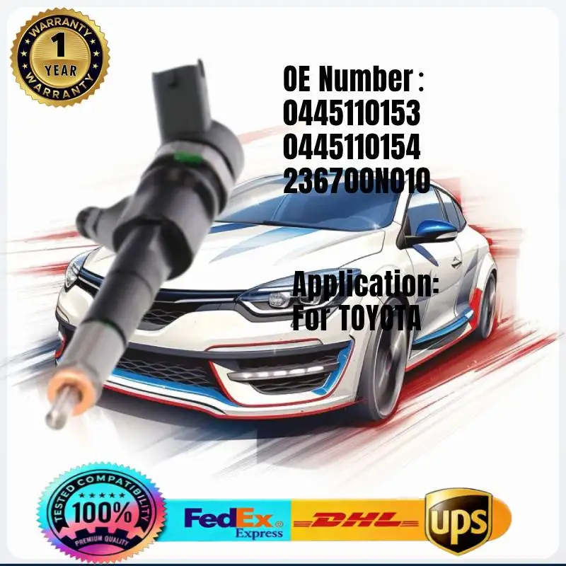 

0445110153 0445110154 236700N010 Топливная форсунка Common Rail для TOYOTA