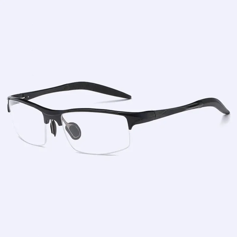 8177 Optical Eyeglasses Frame for Men Eyewear Prescription Glasses Half Rim Man Spectacles Alloy Frame Eyeglasses