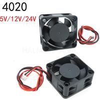 2PIN Dc 40mm Cooling 3D Printer Fan 40x40x20mm Cooler 5V 12V 24V 4020 4cm Computer Case oil Cooling Fan Heatsink  Fan J17