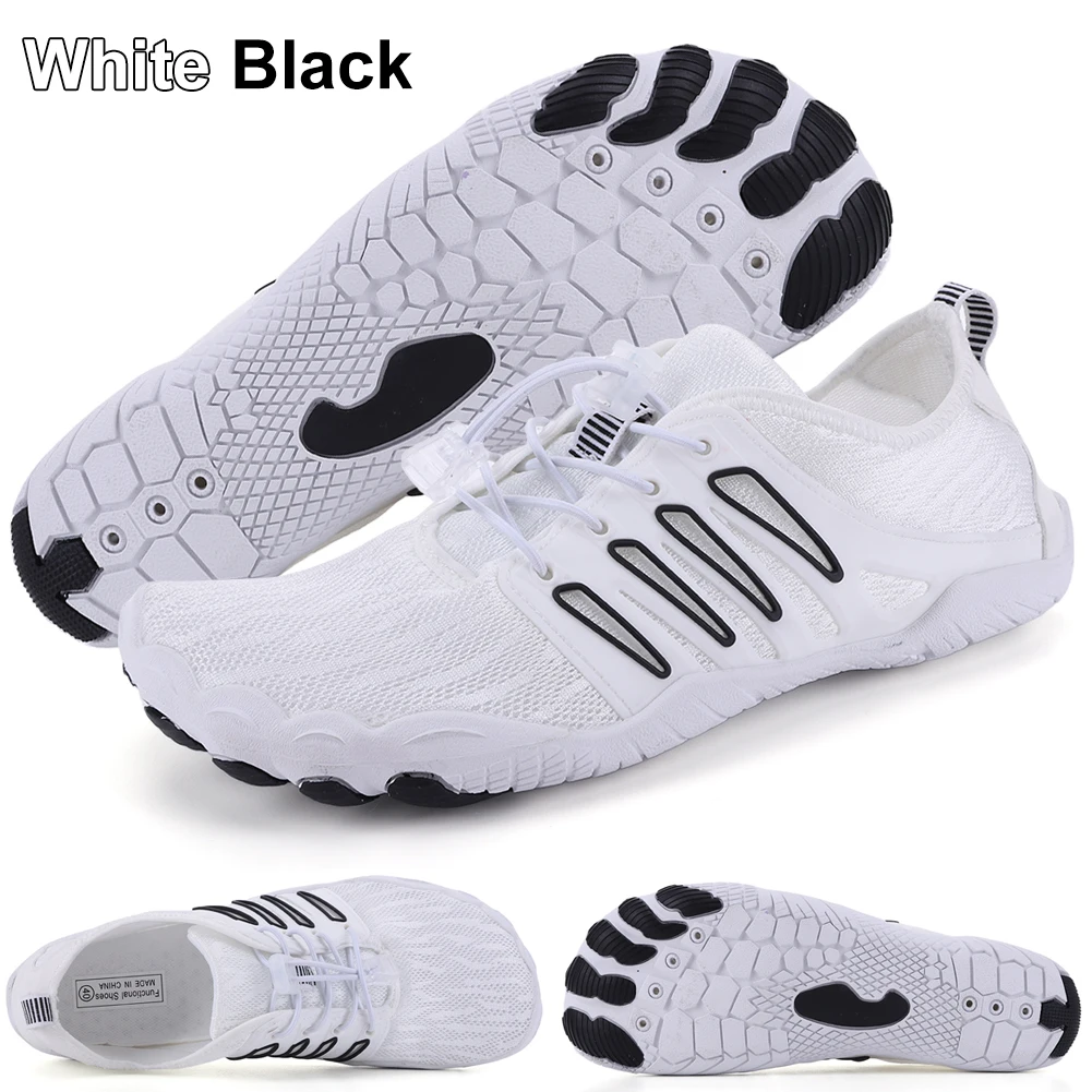 

Водные кроссовки для дайвинга, дышащие спортивные тренировочные кроссовки, нескользящие кроссовки с пятью пальцами для ходьбы по воде, мужские и женские аквашузы